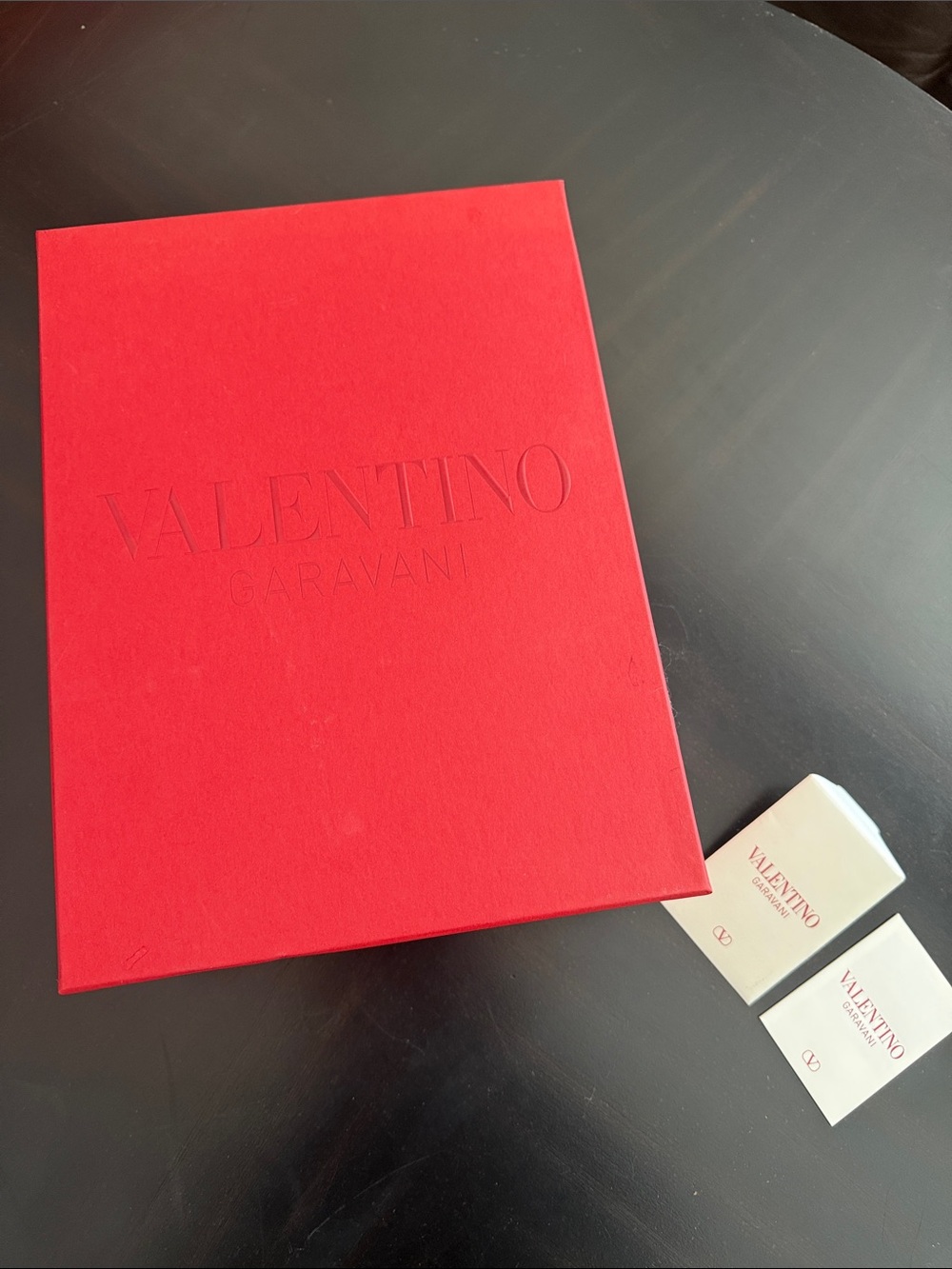 Valentino box and bags tags